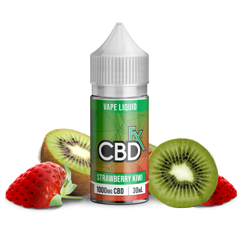 CBDfx Strawberry Kiwi CBD Vape Juice 1000mg