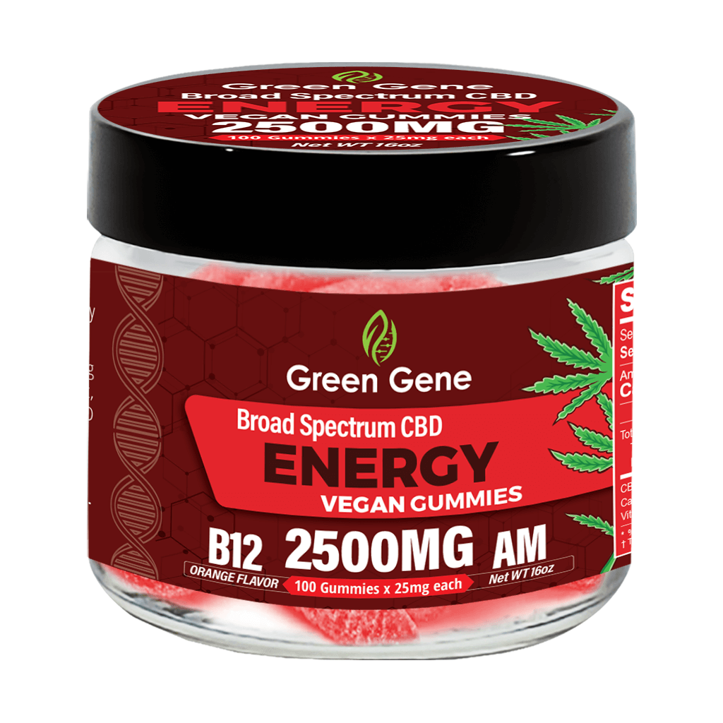 CBD Gummies Energy Green Gene Broad Spectrum