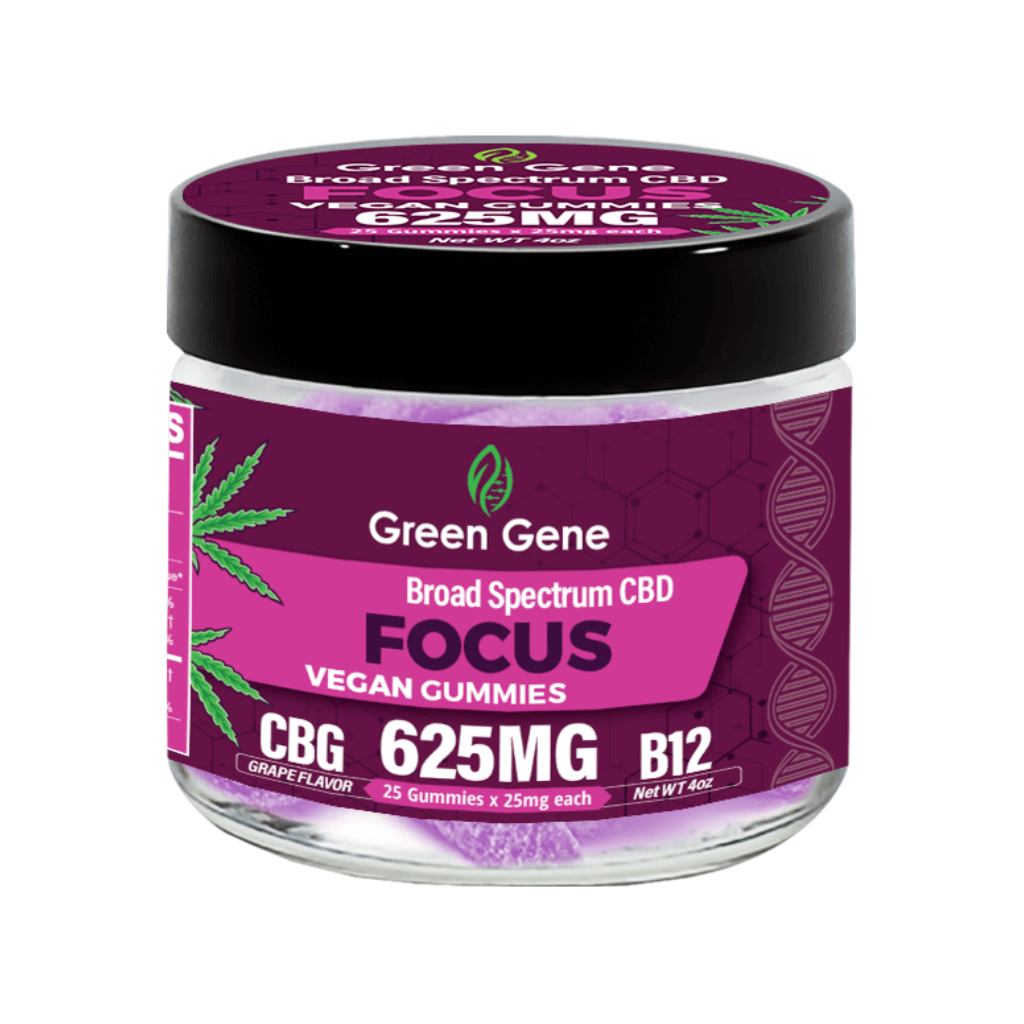 Green Gene Broad Spectrum CBD Gummies Focus