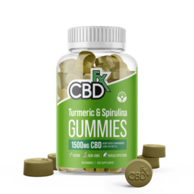 CBDfx CBD Gummies with Turmeric and Spirulina 1500–3000mg Review