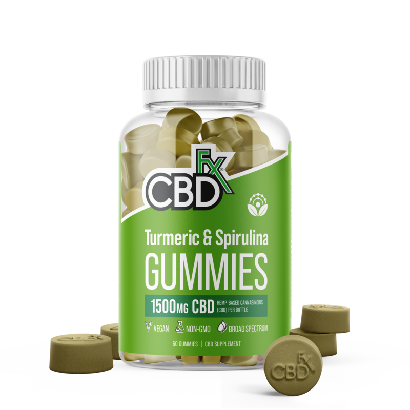 CBDfx CBD Gummies with Turmeric and Spirulina 1500–3000mg Review