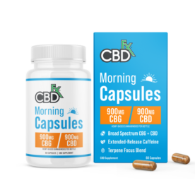 CBDfx CBD + CBG Morning Capsules For Energy & Focus 900mg Review