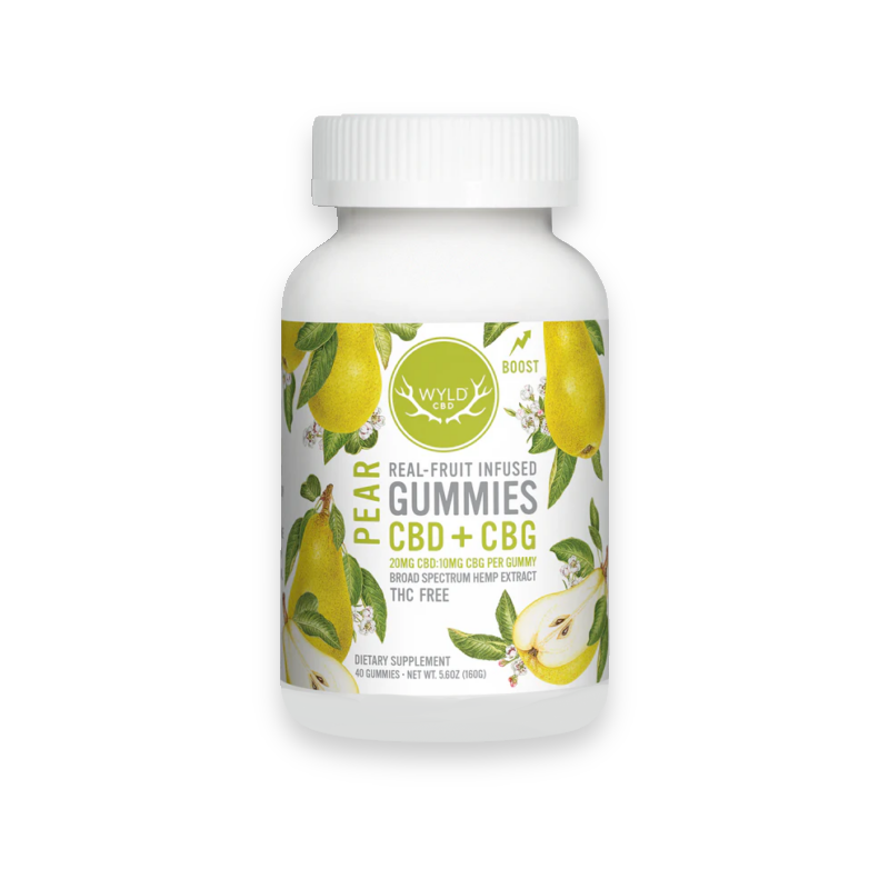Real Fruit CBD + CBG Gummies Pear