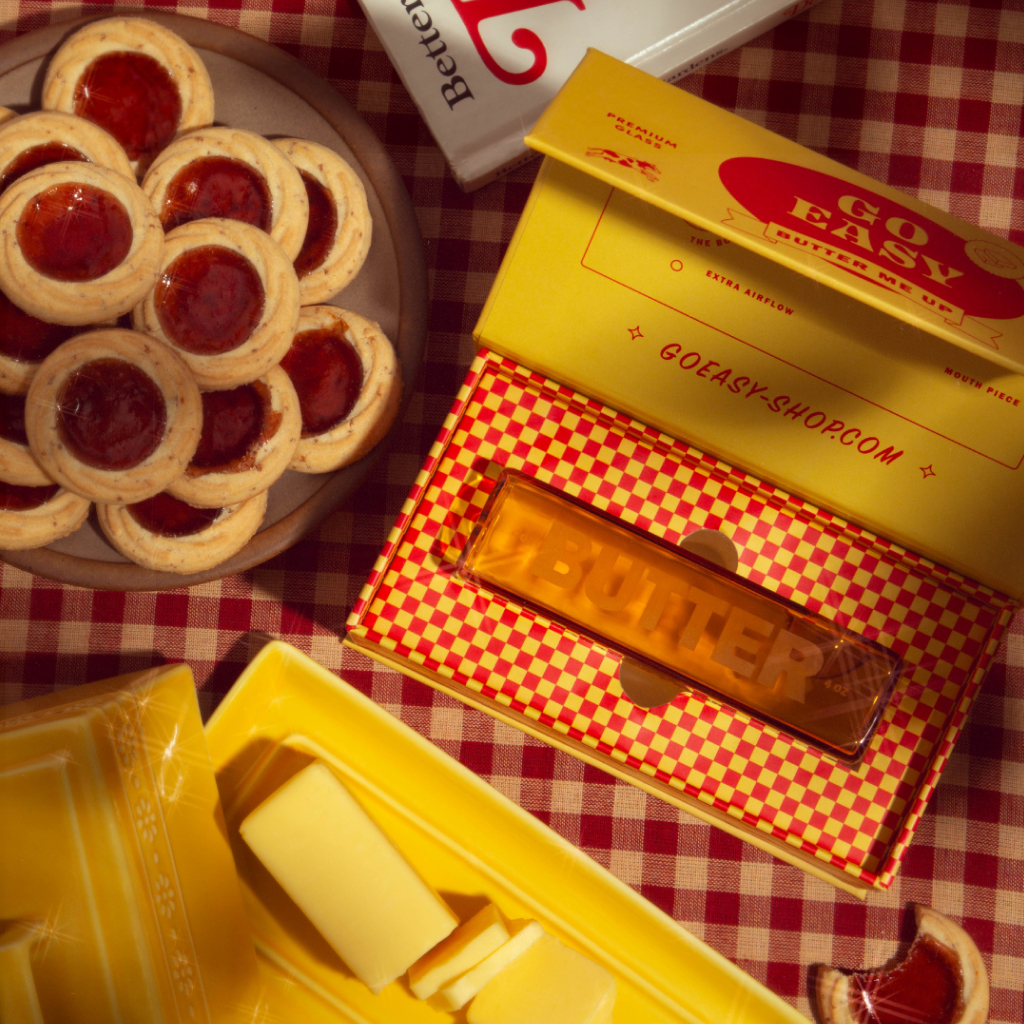 Hand Pipe Glassware Go Easy Butter Me Up