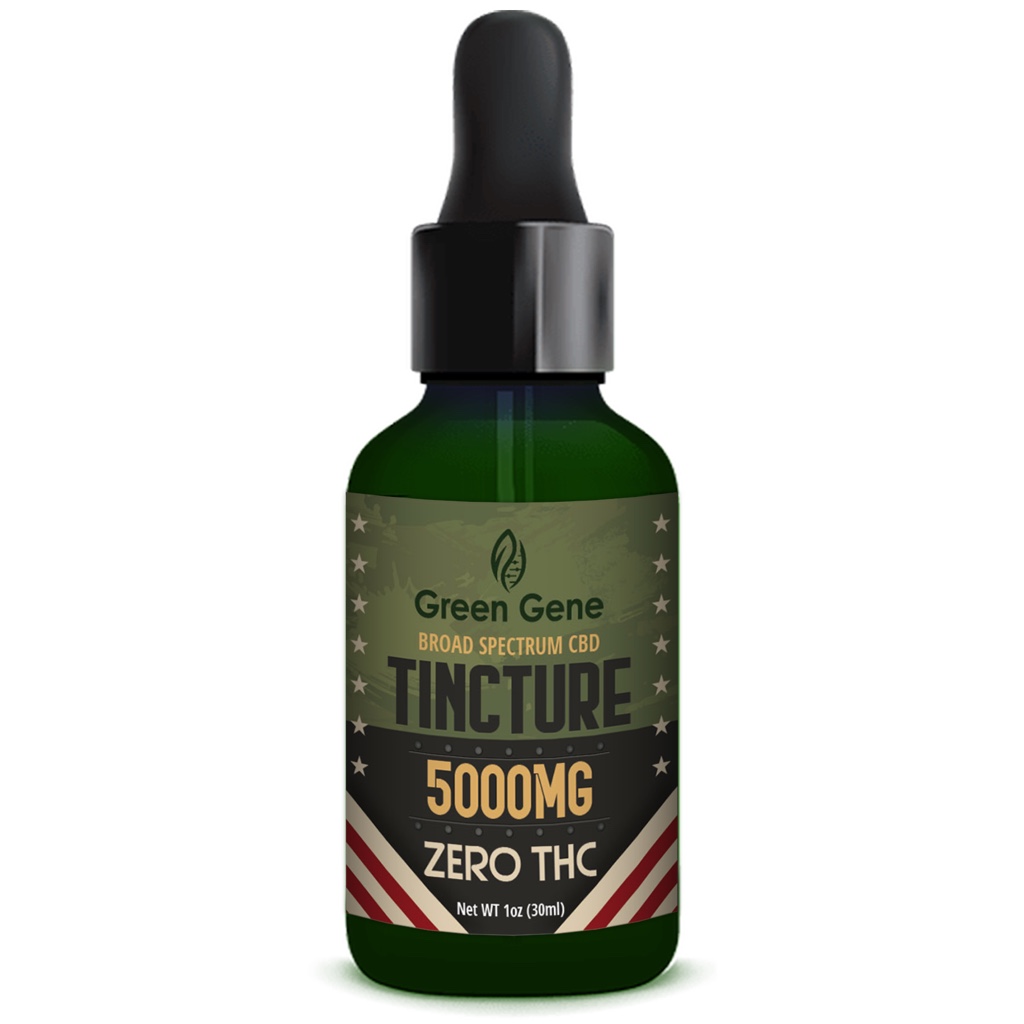 Broad Spectrum CBD Tincture Green Gene