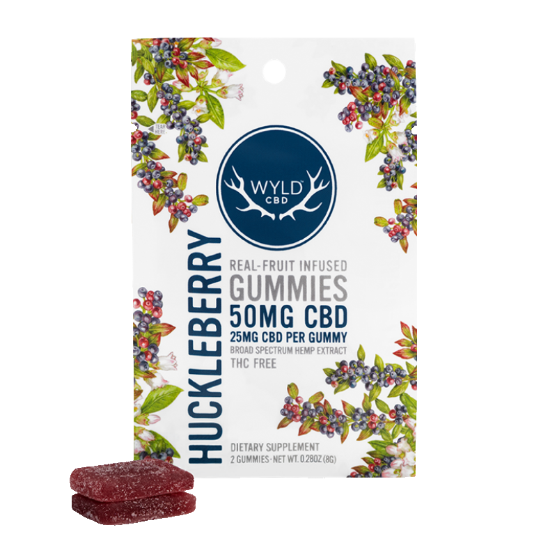 WYLD CBD Huckleberry Infused CBD Gummies