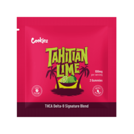 a pack of thca delta 9 gummies tahitian lime by cookies